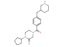1-cyclopentyl-4-[4-(3-piperidinylmethyl)benzoyl]-2-piperazinone