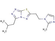3-isobutyl-6-[2-(2-methyl-1H-imidazol-1-yl)ethyl][1,2,4]triazolo[3,4-b][1,3,4]thiadiazole