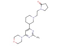 1-(2-{3-[2-methyl-6-(4-morpholinyl)-4-pyrimidinyl]-1-piperidinyl}ethyl)-2-pyrrolidinone