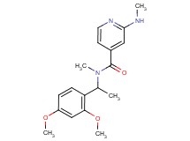 N-[1-(2,4-dimethoxyphenyl)ethyl]-N-methyl-2-(methylamino)isonicotinamide