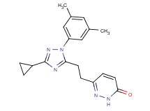 6-{2-[3-cyclopropyl-1-(3,5-dimethylphenyl)-1H-1,2,4-triazol-5-yl]ethyl}pyridazin-3(2H)-one