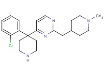 4-[4-(2-chlorophenyl)-4-piperidinyl]-2-[(1-methyl-4-piperidinyl)methyl]pyrimidine dihydrochloride