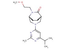 (1S*,5R*)-3-(6-isopropyl-2-methyl-4-pyrimidinyl)-6-(2-methoxyethyl)-3,6-diazabicyclo[3.2.2]nonan-7-one