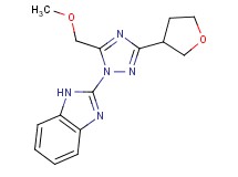 2-[5-(methoxymethyl)-3-(tetrahydrofuran-3-yl)-1H-1,2,4-triazol-1-yl]-1H-benzimidazole