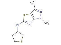 1,3-dimethyl-N-(tetrahydro-3-thienyl)-1H-pyrazolo[3,4-d][1,3]thiazol-5-amine