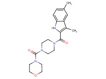3,5-dimethyl-2-{[4-(4-morpholinylcarbonyl)-1-piperazinyl]carbonyl}-1H-indole