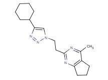 2-[2-(4-cyclohexyl-1H-1,2,3-triazol-1-yl)ethyl]-4-methyl-6,7-dihydro-5H-cyclopenta[d]pyrimidine
