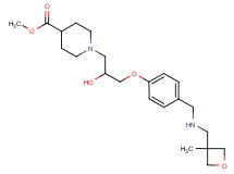 methyl 1-{2-hydroxy-3-[4-({[(3-methyl-3-oxetanyl)methyl]amino}methyl)phenoxy]propyl}-4-piperidinecarboxylate