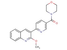 2-methoxy-3-[5-(morpholin-4-ylcarbonyl)pyridin-2-yl]quinoline