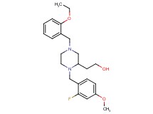 2-[4-(2-ethoxybenzyl)-1-(2-fluoro-4-methoxybenzyl)-2-piperazinyl]ethanol
