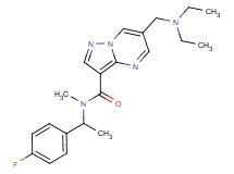6-[(diethylamino)methyl]-N-[1-(4-fluorophenyl)ethyl]-N-methylpyrazolo[1,5-a]pyrimidine-3-carboxamide