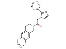 6,7-dimethoxy-2-[(2-phenyl-1H-imidazol-1-yl)acetyl]-1,2,3,4-tetrahydroisoquinoline