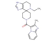 5-ethyl-1'-[(2-methylimidazo[1,2-a]pyridin-3-yl)carbonyl]-1,5,6,7-tetrahydrospiro[imidazo[4,5-c]pyridine-4,4'-piperidine]