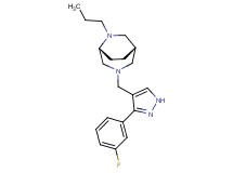 (1S*,5R*)-3-{[3-(3-fluorophenyl)-1H-pyrazol-4-yl]methyl}-6-propyl-3,6-diazabicyclo[3.2.2]nonane