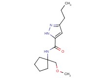 N-[1-(methoxymethyl)cyclopentyl]-3-propyl-1H-pyrazole-5-carboxamide