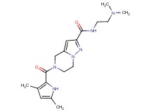 N-[2-(dimethylamino)ethyl]-5-[(3,5-dimethyl-1H-pyrrol-2-yl)carbonyl]-4,5,6,7-tetrahydropyrazolo[1,5-a]pyrazine-2-carboxamide