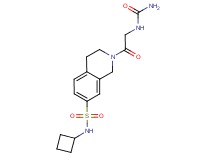 2-[N-(aminocarbonyl)glycyl]-N-cyclobutyl-1,2,3,4-tetrahydroisoquinoline-7-sulfonamide