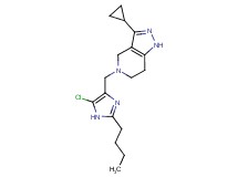 5-[(2-butyl-5-chloro-1H-imidazol-4-yl)methyl]-3-cyclopropyl-4,5,6,7-tetrahydro-1H-pyrazolo[4,3-c]pyridine
