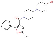 1'-(5-methyl-2-phenyl-3-furoyl)-1,4'-bipiperidin-4-ol