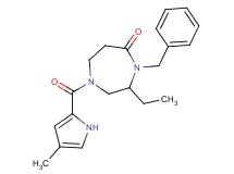 4-benzyl-3-ethyl-1-[(4-methyl-1H-pyrrol-2-yl)carbonyl]-1,4-diazepan-5-one