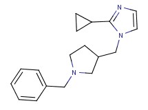 1-[(1-benzylpyrrolidin-3-yl)methyl]-2-cyclopropyl-1H-imidazole