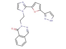 2-(2-{2-[5-(1H-pyrazol-3-yl)-2-furyl]-1H-imidazol-1-yl}ethyl)phthalazin-1(2H)-one