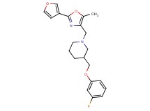 3-[(3-fluorophenoxy)methyl]-1-{[2-(3-furyl)-5-methyl-1,3-oxazol-4-yl]methyl}piperidine