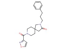 8-(3-isoxazolylcarbonyl)-2-(3-phenylpropyl)-2,8-diazaspiro[4.5]decan-3-one