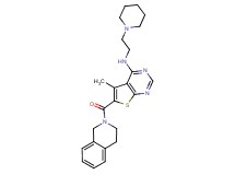 6-(3,4-dihydro-2(1H)-isoquinolinylcarbonyl)-5-methyl-N-[2-(1-piperidinyl)ethyl]thieno[2,3-d]pyrimidin-4-amine