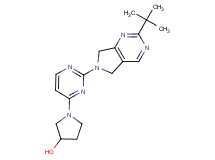 1-[2-(2-tert-butyl-5,7-dihydro-6H-pyrrolo[3,4-d]pyrimidin-6-yl)pyrimidin-4-yl]pyrrolidin-3-ol