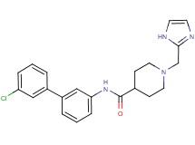 N-(3'-chlorobiphenyl-3-yl)-1-(1H-imidazol-2-ylmethyl)piperidine-4-carboxamide