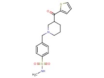 N-methyl-4-{[3-(2-thienylcarbonyl)piperidin-1-yl]methyl}benzenesulfonamide