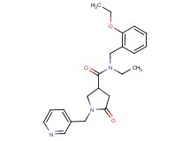 N-(2-ethoxybenzyl)-N-ethyl-5-oxo-1-(pyridin-3-ylmethyl)pyrrolidine-3-carboxamide