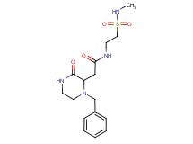 2-(1-benzyl-3-oxo-2-piperazinyl)-N-{2-[(methylamino)sulfonyl]ethyl}acetamide