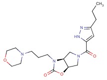 (3aS*,6aR*)-3-(3-morpholin-4-ylpropyl)-5-[(3-propyl-1H-pyrazol-5-yl)carbonyl]hexahydro-2H-pyrrolo[3,4-d][1,3]oxazol-2-one