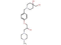 4-(hydroxymethyl)-1-{4-[2-hydroxy-3-(4-methylpiperazin-1-yl)propoxy]benzyl}piperidin-4-ol