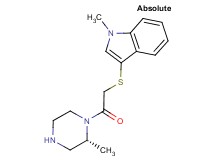 1-methyl-3-({2-[(2R)-2-methyl-1-piperazinyl]-2-oxoethyl}thio)-1H-indole hydrochloride