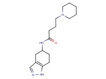 4-(1-piperidinyl)-N-(4,5,6,7-tetrahydro-1H-indazol-5-yl)butanamide