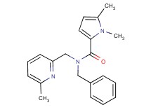 N-benzyl-1,5-dimethyl-N-[(6-methylpyridin-2-yl)methyl]-1H-pyrrole-2-carboxamide