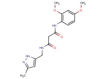 N-(2,4-dimethoxyphenyl)-N'-[(3-methyl-1H-pyrazol-5-yl)methyl]malonamide