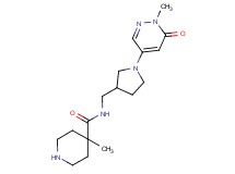 4-methyl-N-{[1-(1-methyl-6-oxo-1,6-dihydro-4-pyridazinyl)-3-pyrrolidinyl]methyl}-4-piperidinecarboxamide hydrochloride