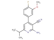 2-amino-4-(4-fluoro-3-methoxyphenyl)-6-isopropylnicotinonitrile