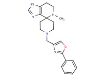 5-methyl-1'-[(2-phenyl-1,3-oxazol-4-yl)methyl]-1,5,6,7-tetrahydrospiro[imidazo[4,5-c]pyridine-4,4'-piperidine]
