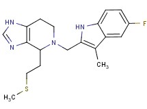 5-[(5-fluoro-3-methyl-1H-indol-2-yl)methyl]-4-[2-(methylthio)ethyl]-4,5,6,7-tetrahydro-1H-imidazo[4,5-c]pyridine