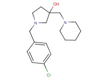 1-(4-chlorobenzyl)-3-(piperidin-1-ylmethyl)pyrrolidin-3-ol