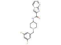 N-[1-(3,5-difluorobenzyl)piperidin-4-yl]imidazo[1,2-a]pyrimidine-2-carboxamide