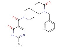 2-benzyl-9-[(2-methyl-6-oxo-1,6-dihydropyrimidin-5-yl)carbonyl]-2,9-diazaspiro[5.5]undecan-3-one