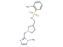 2-methyl-N-({1-[(1-methyl-1H-imidazol-2-yl)methyl]pyrrolidin-3-yl}methyl)benzenesulfonamide