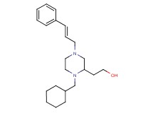 2-{1-(cyclohexylmethyl)-4-[(2E)-3-phenyl-2-propen-1-yl]-2-piperazinyl}ethanol