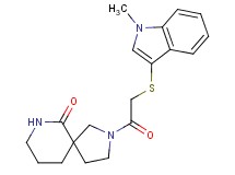 2-{[(1-methyl-1H-indol-3-yl)thio]acetyl}-2,7-diazaspiro[4.5]decan-6-one